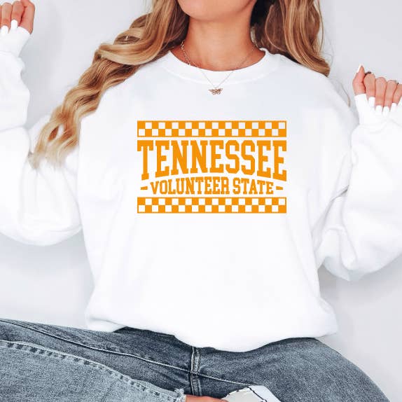 Volunteer State Crew Fleece Sweatshirt, White