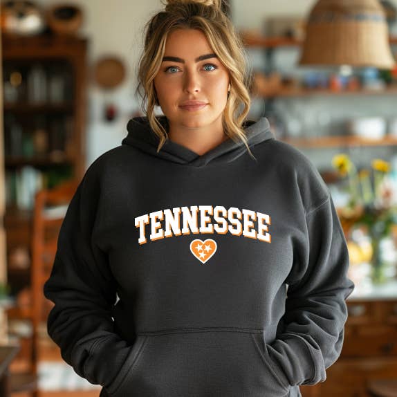 Tennessee Love Dark Heather Gray Hoodie