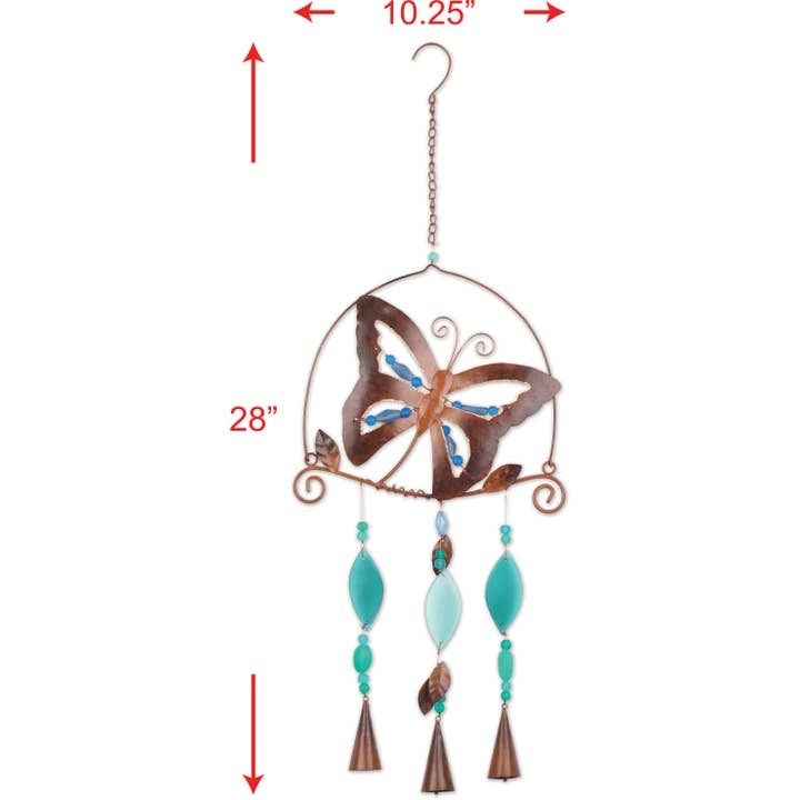 Boho Butterfly Wind Chime